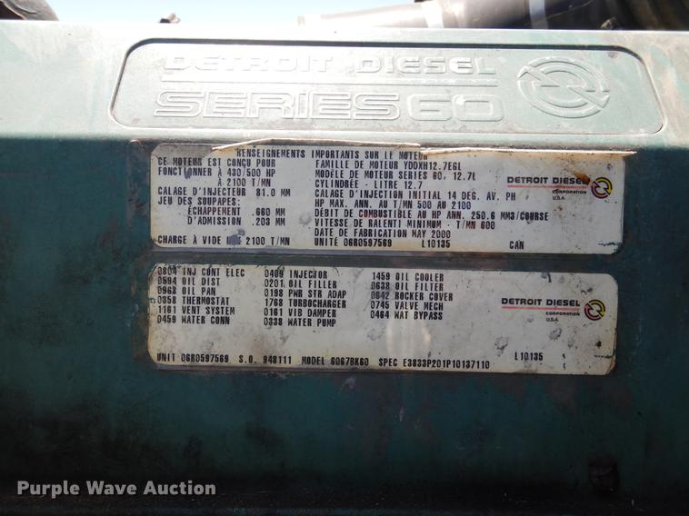 image for item DC5957 2001 Kenworth W900 semi truck