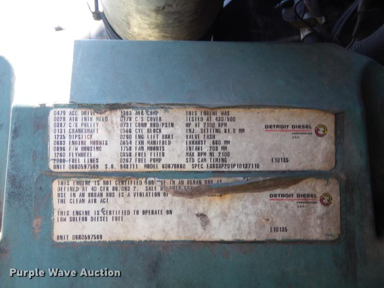 image for item DC5957 2001 Kenworth W900 semi truck