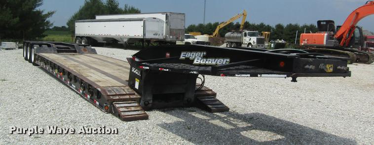 image for item DD8509 2002 Eager Beaver 50GSL lowboy equipment trailer