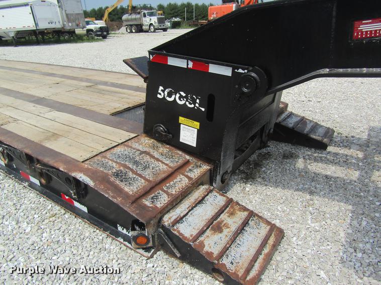 image for item DD8509 2002 Eager Beaver 50GSL lowboy equipment trailer