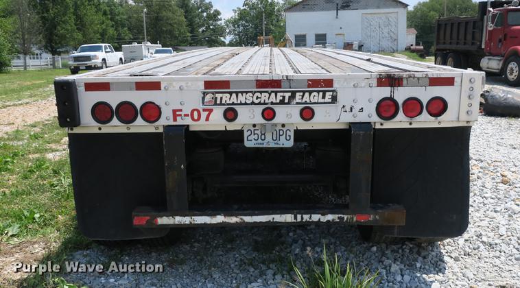 image for item DE3725 2004 Transcraft Eagle W2 flatbed trailer
