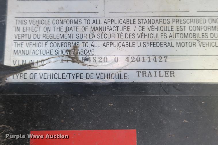 image for item DE3725 2004 Transcraft Eagle W2 flatbed trailer