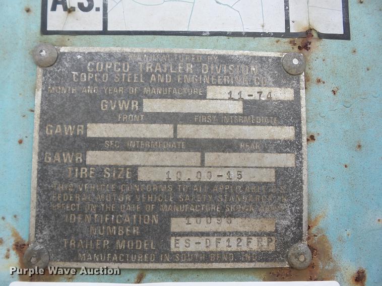 image for item EI9817 1975 Copco ES-DF12FRP dry van trailer