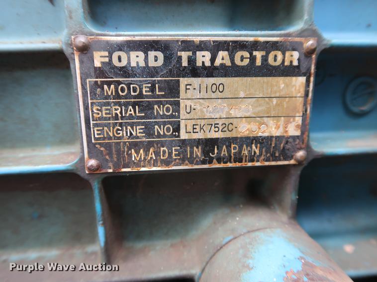 image for item AT9235 Ford F1100 tractor