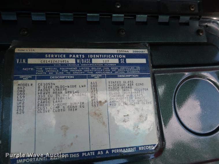 image for item AX9026 1971 Chevrolet Cheyenne 10 pickup truck