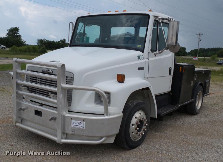 image for item DB7114 2004 Freightliner FL70 flatbed truck