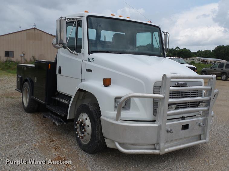 image for item DB7114 2004 Freightliner FL70 flatbed truck