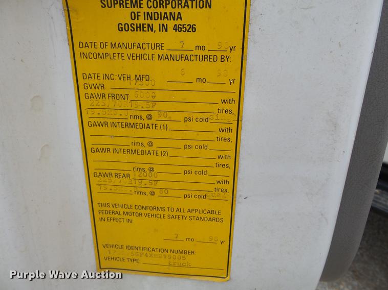 image for item DB7115 1999 Ford F550 Super Duty utility truck