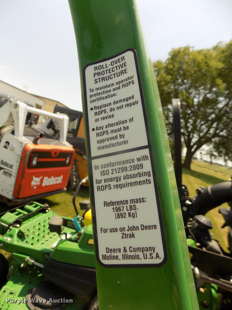 image for item DB8715 2014 John Deere Z950R ZTR lawn mower