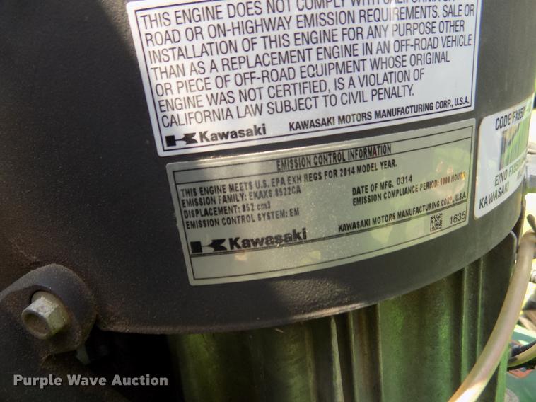 image for item DB8715 2014 John Deere Z950R ZTR lawn mower