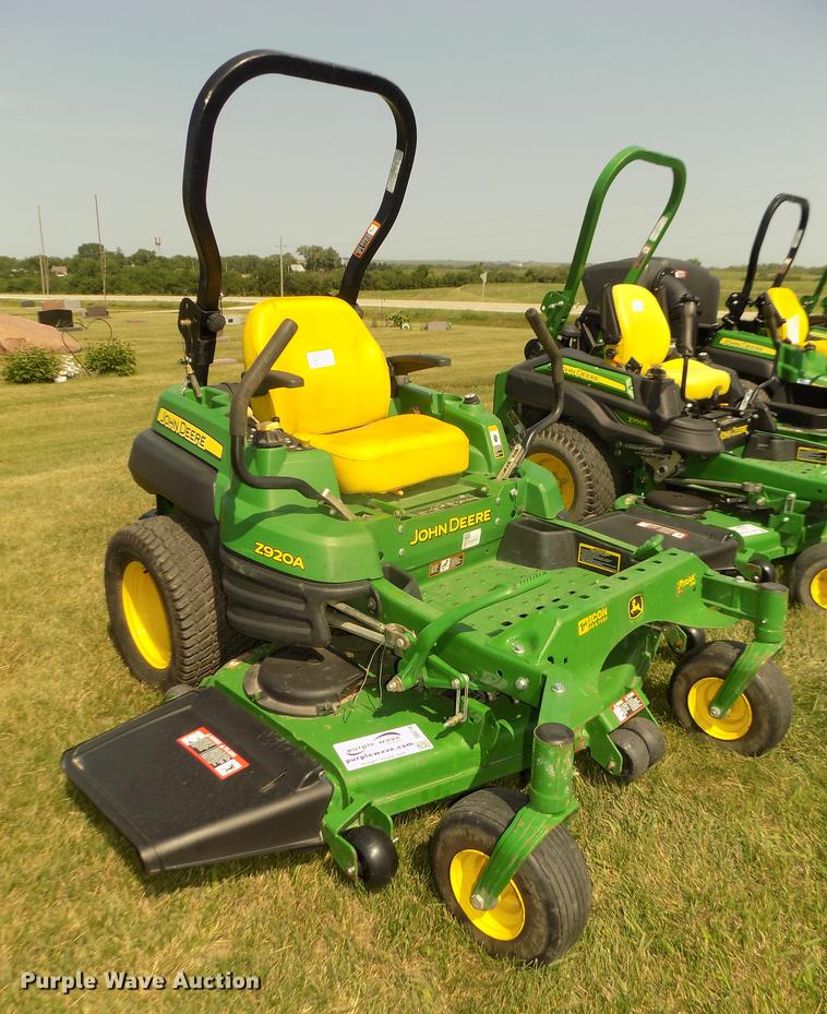 image for item DB8716 2012 John Deere Z920A ZTR lawn mower