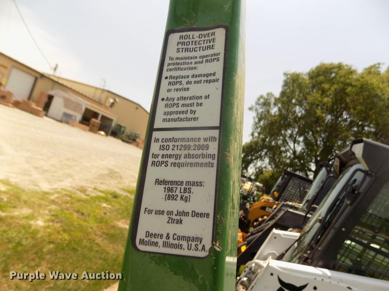 image for item DB8717 2014 John Deere Z950R ZTR lawn mower