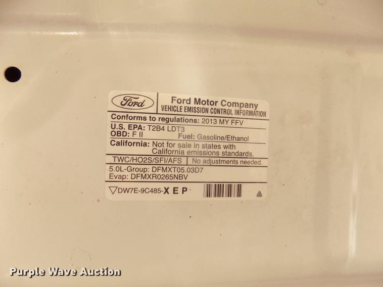 image for item DB8719 2013 Ford F150 STX SuperCab pickup truck