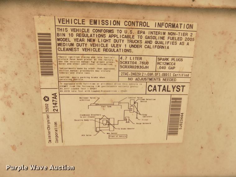 image for item DB8723 2005 Dodge Ram 1500 pickup truck