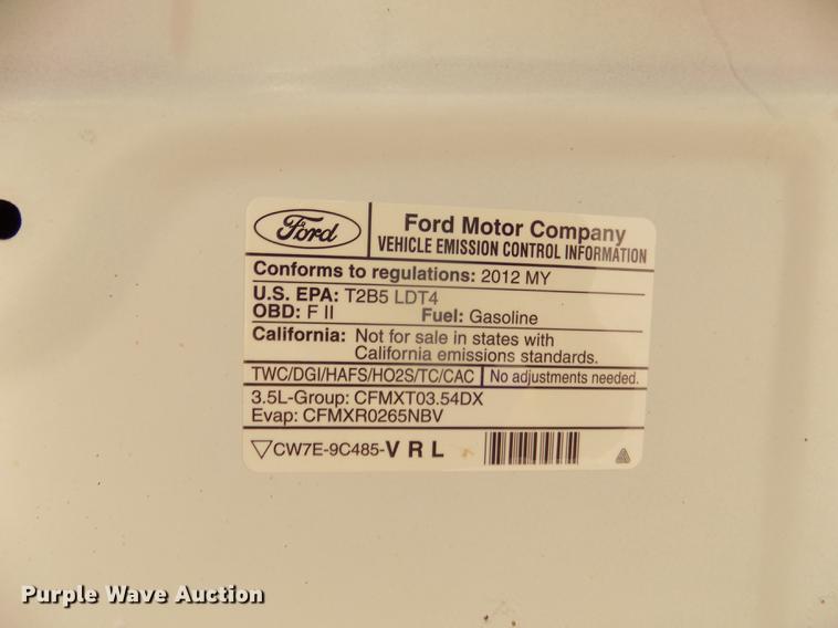 image for item DB8726 2012 Ford F150 XLT SuperCab pickup truck