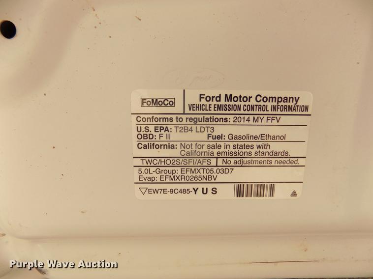 image for item DB8727 2014 Ford F150 STX SuperCab pickup truck