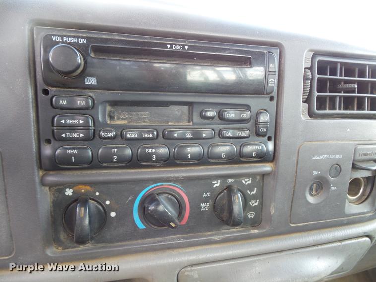 image for item DC4718 2001 Ford F350 Super Duty utility bed pickup truck with Jessen pump hoist