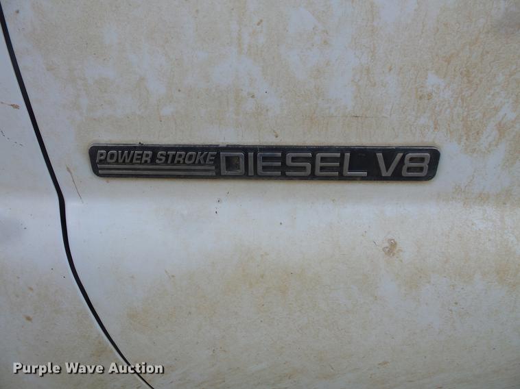 image for item DC4718 2001 Ford F350 Super Duty utility bed pickup truck with Jessen pump hoist