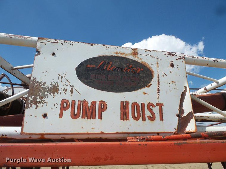 image for item DC4718 2001 Ford F350 Super Duty utility bed pickup truck with Jessen pump hoist