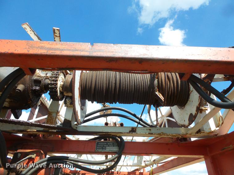 image for item DC4718 2001 Ford F350 Super Duty utility bed pickup truck with Jessen pump hoist