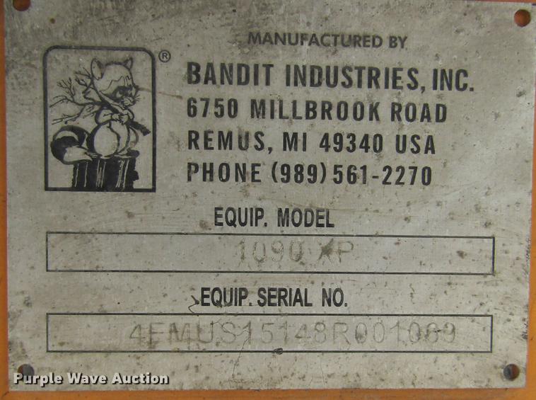image for item DD2688 Bandit 1090XP wood chipper