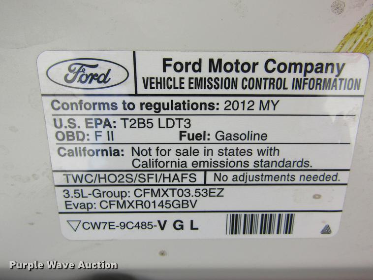 image for item DD5749 2012 Ford Explorer SUV