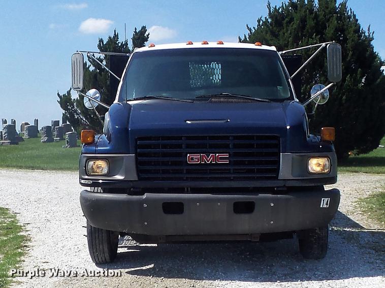 image for item DD7174 2004 GMC C4500 flat dump bed truck