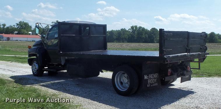 image for item DD7174 2004 GMC C4500 flat dump bed truck