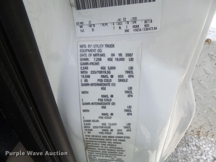 image for item DD7234 2008 Ford F450 Super Duty XL service truck