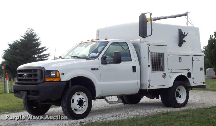 image for item DD7245 2000 Ford F450 Super Duty XL utility bed pickup truck