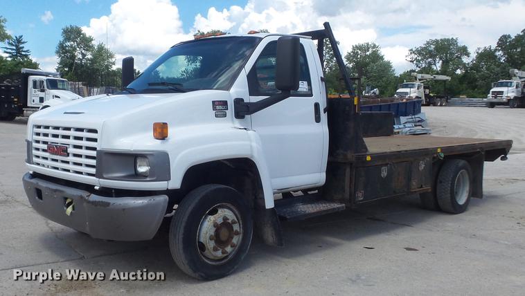 image for item DD7249 2008 GMC C5500 flatbed truck