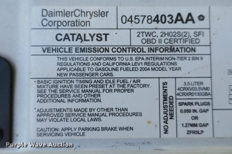 image for item DE3713 2004 Dodge Intrepid SXT