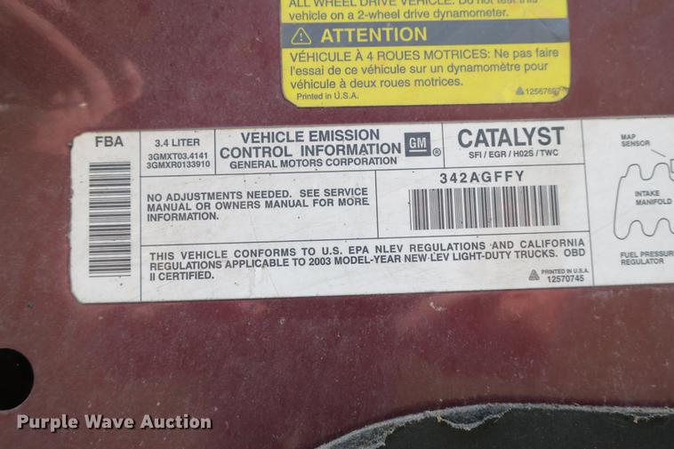 image for item DE3718 2004 Buick Rendezvous CX SUV