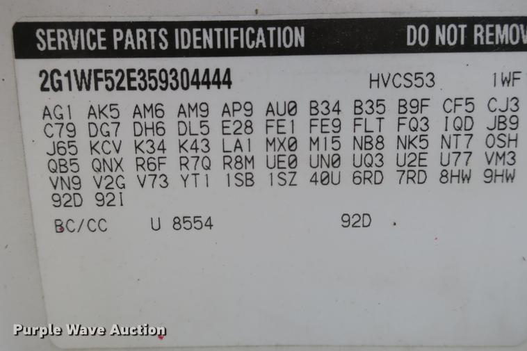 image for item DE3721 2005 Chevrolet Impala