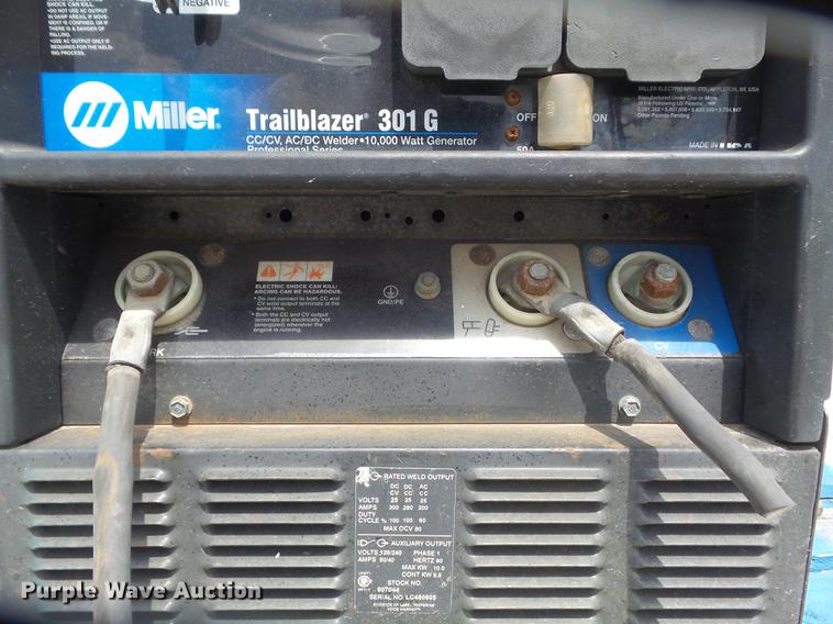 image for item DM9918 Miller Trailblazer 301G welder/generator