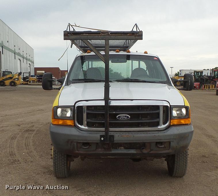 image for item DV9309 1999 Ford F450 Super Duty Crew Cab utility truck