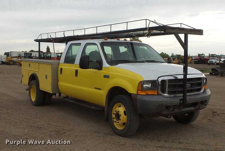 image for item DV9309 1999 Ford F450 Super Duty Crew Cab utility truck