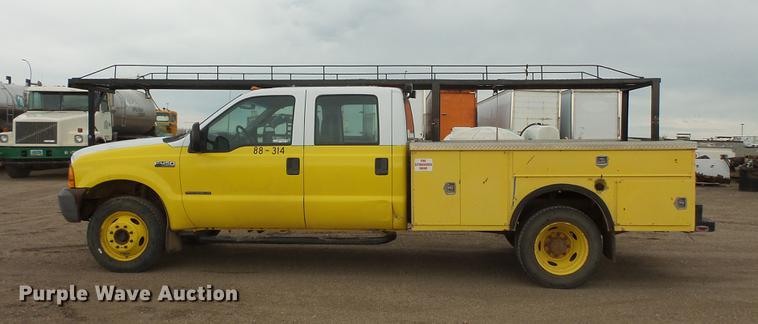 image for item DV9309 1999 Ford F450 Super Duty Crew Cab utility truck