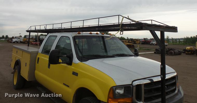 image for item DV9309 1999 Ford F450 Super Duty Crew Cab utility truck