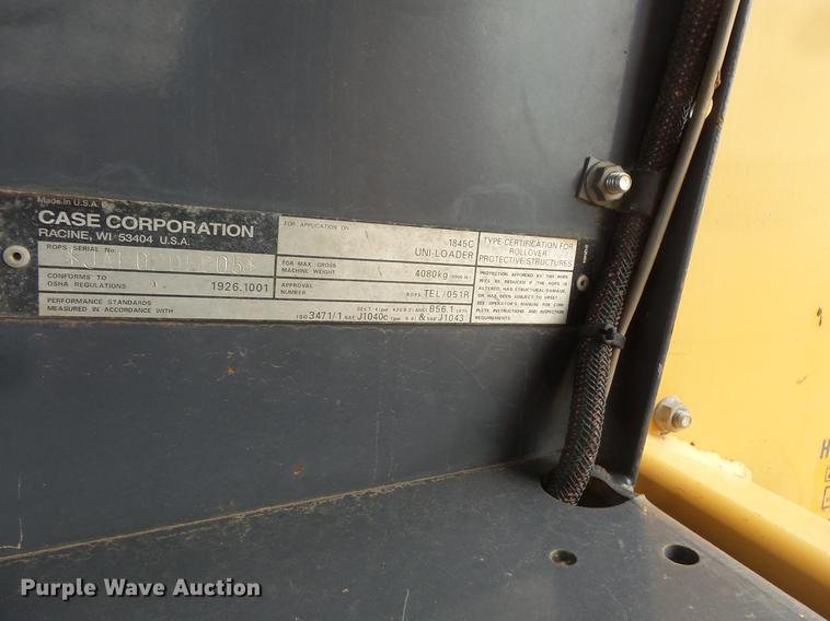 image for item DV9322 1996 Case 1845C skid steer