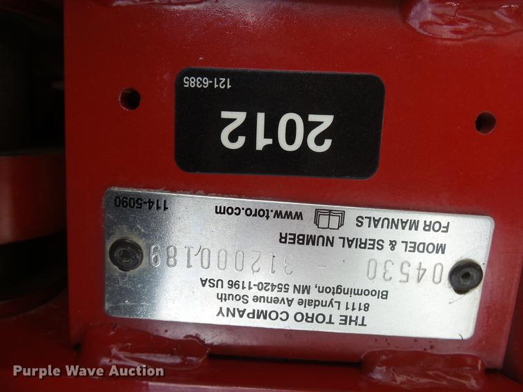 image for item DX9118 2012 Toro Greensmaster 3320 Triflex Hybrid turf groomer lawn mower