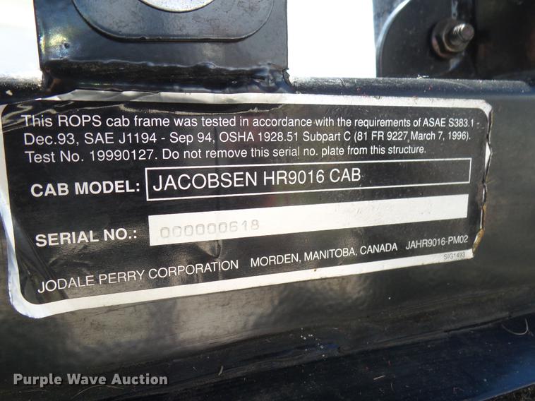 image for item DX9122 2014 Jacobsen HR9016 lawn mower