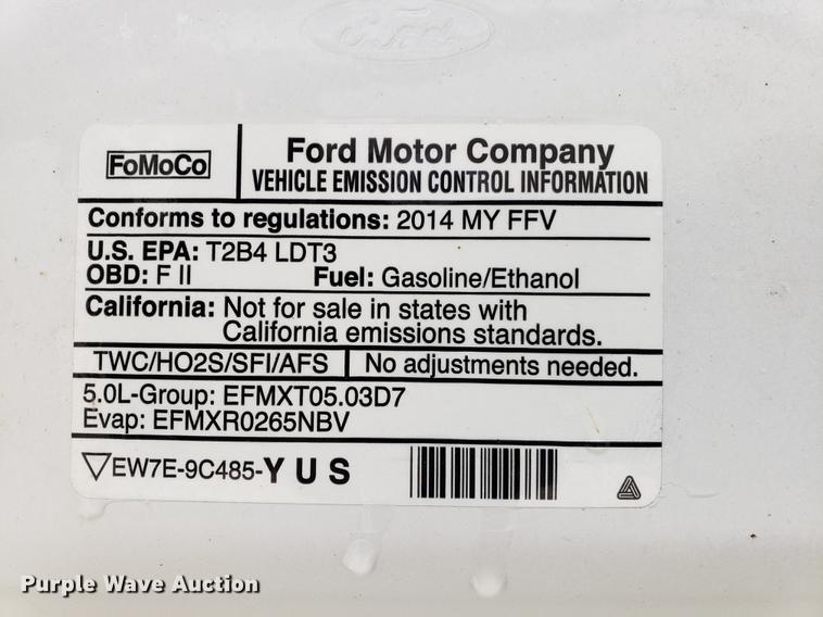 image for item EP9460 2014 Ford F150 SuperCab pickup truck