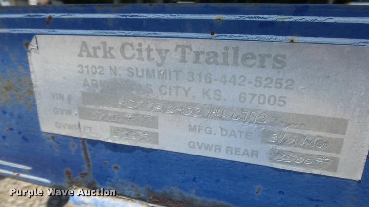 image for item ER9530 2000 ACT utility trailer