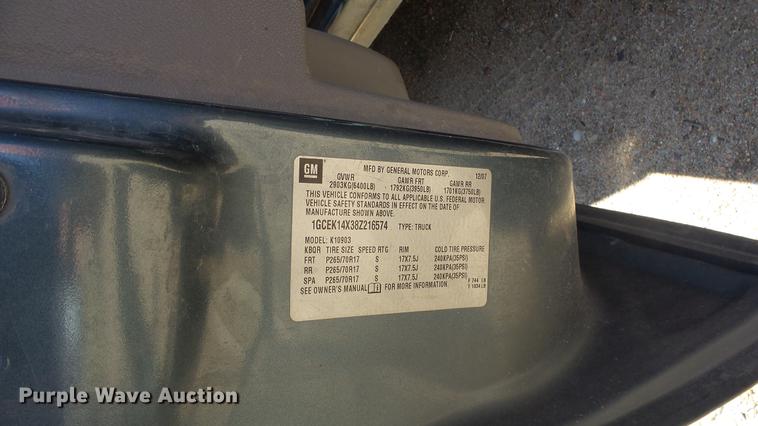 image for item ER9540 2008 Chevrolet Silverado 1500 pickup truck