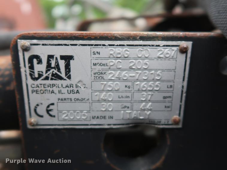 image for item AX9012 2015 Caterpillar PC205 skid steer cold planer