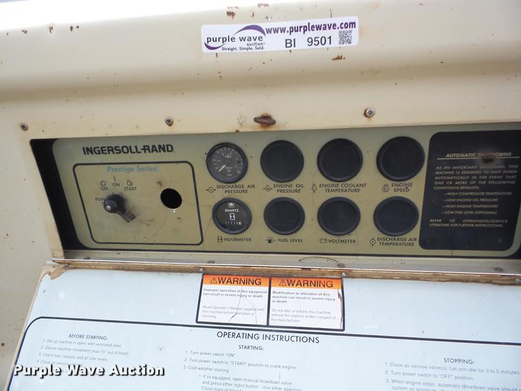 image for item BI9501 1995 Ingersoll Rand 185 air compressor