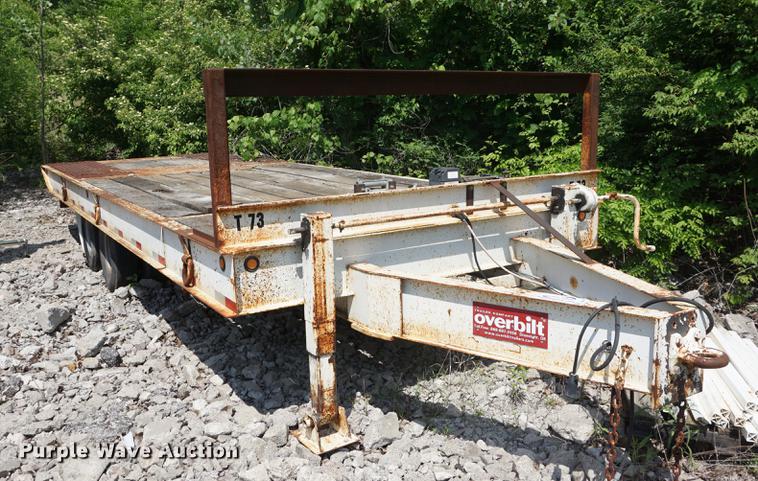 image for item DB6017 2003 Overbuilt tilt deck equipment trailer