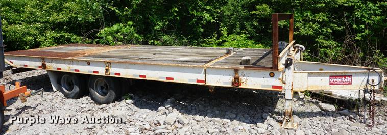 image for item DB6017 2003 Overbuilt tilt deck equipment trailer