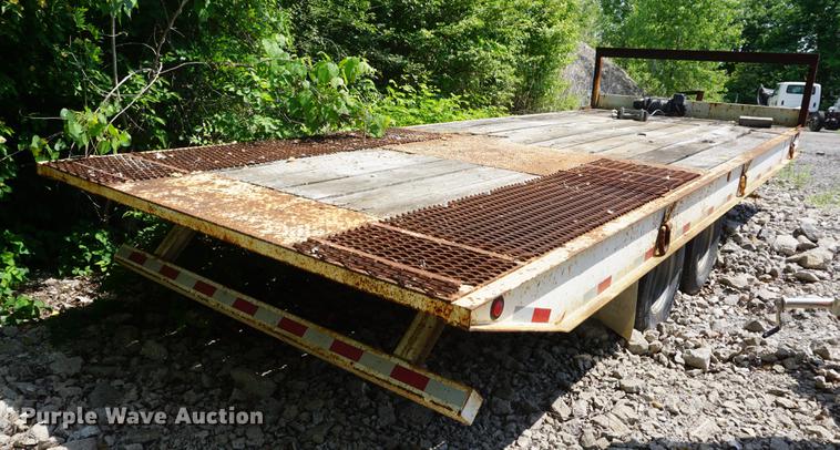 image for item DB6017 2003 Overbuilt tilt deck equipment trailer